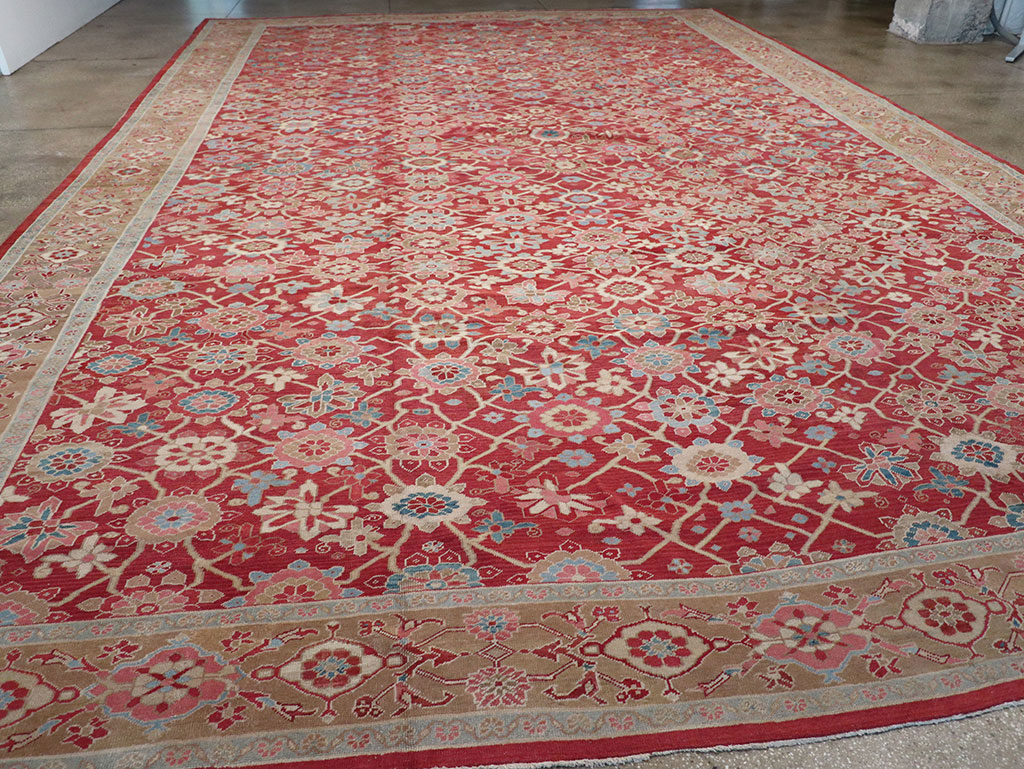 Antique Persian Heriz Large Oversize Carpet, No.24230 - Galerie Shabab