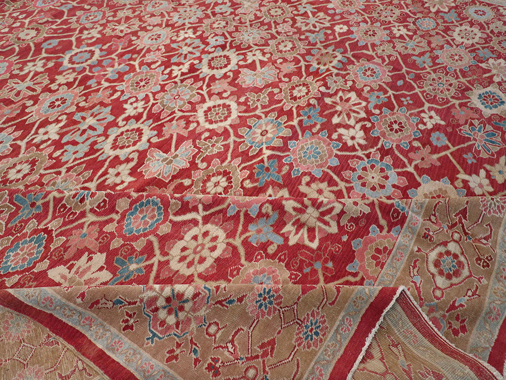 Antique Persian Heriz Large Oversize Carpet, No.24230 - Galerie Shabab