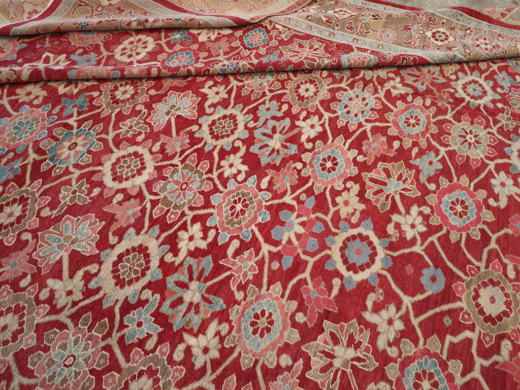 Antique Persian Heriz Large Oversize Carpet, No.24230 - Galerie Shabab