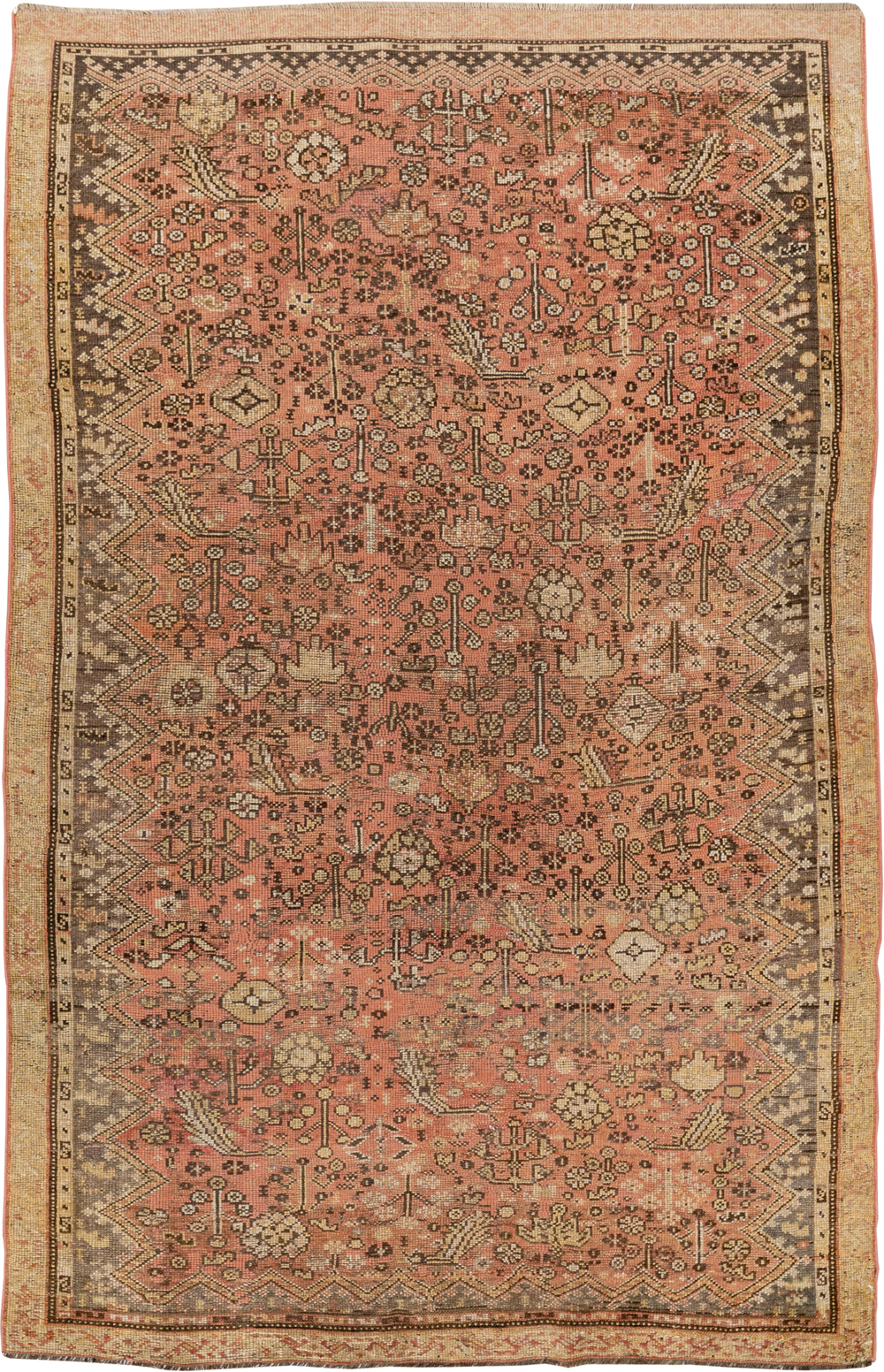 Antique Persian Kurdish Accent Rug, No.24236 - Galerie Shabab
