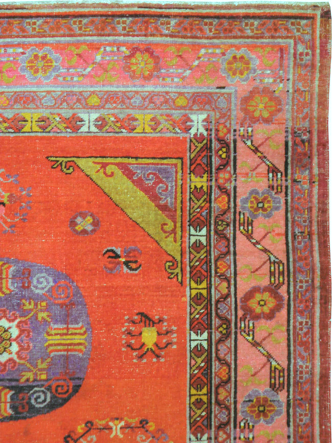 Antique East Turkestan Khotan Gallery Carpet, No.24237 - Galerie Shabab