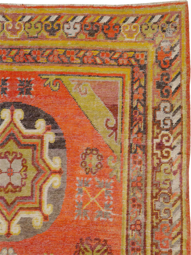 Vintage East Turkestan Khotan Carpet, No.24238 - Galerie Shabab