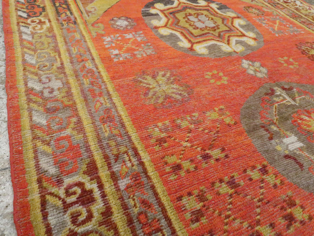 Vintage East Turkestan Khotan Carpet, No.24238 - Galerie Shabab