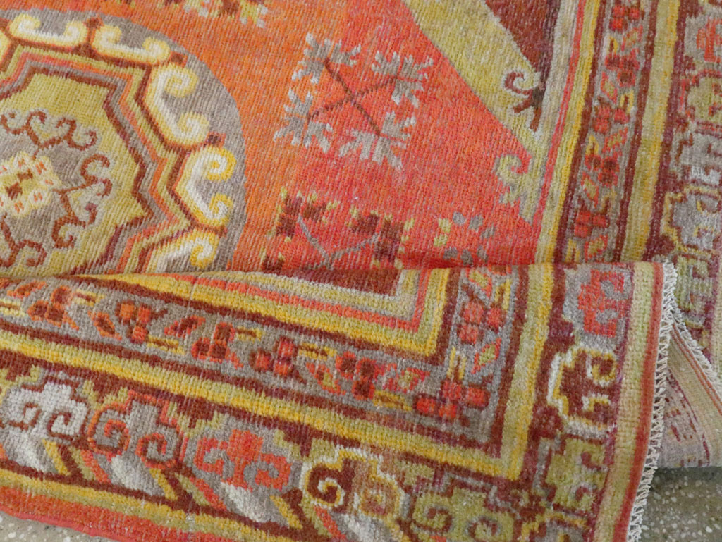 Vintage East Turkestan Khotan Carpet, No.24238 - Galerie Shabab