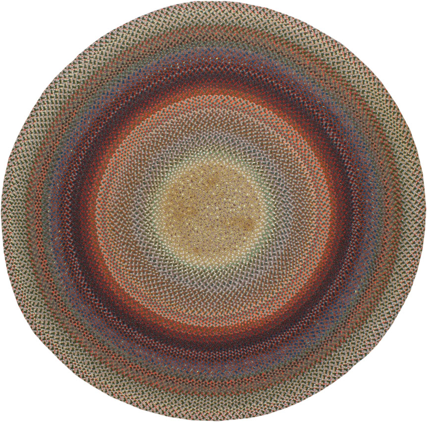 Vintage Braid Rug, No.24242 - Galerie Shabab