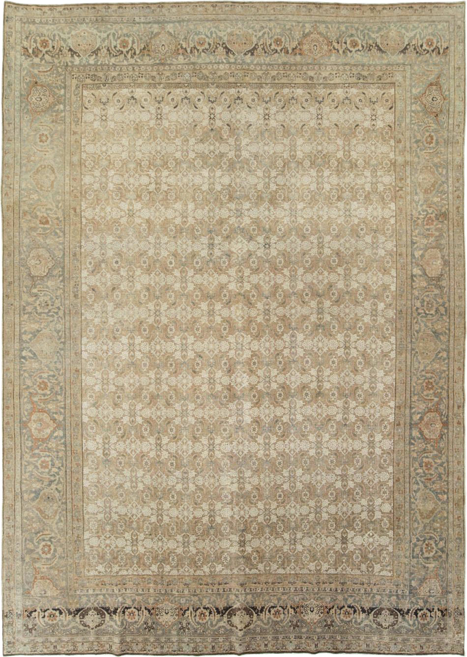 Antique Persian Tabriz Room Size Carpet, No.24253 - Galerie Shabab