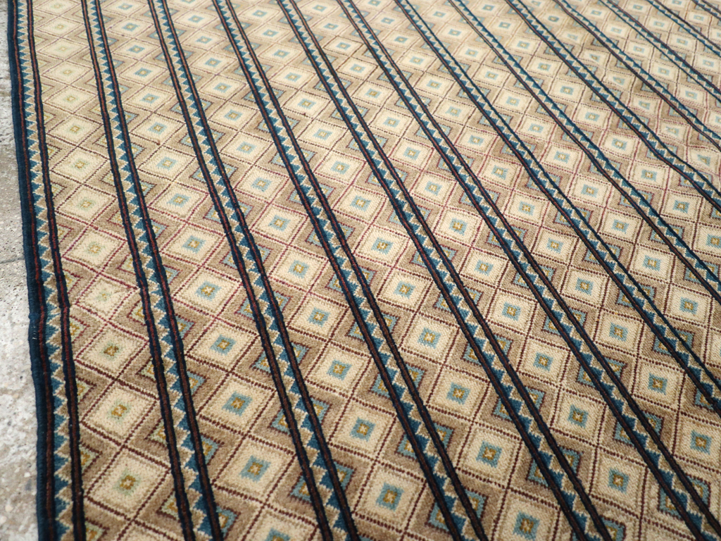 Vintage Persian Kashan Art Deco Carpet, No.24254 - Galerie Shabab