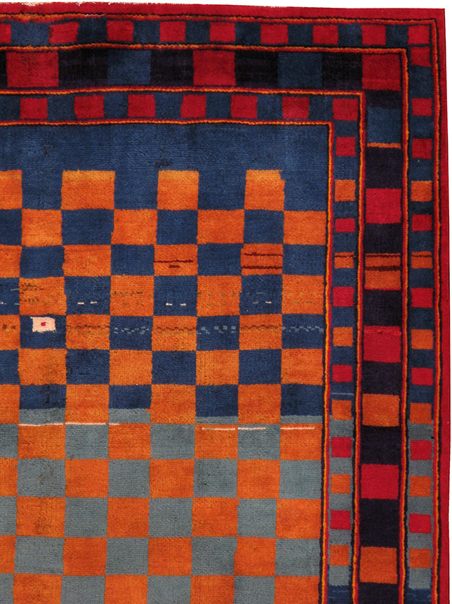 Vintage Mahal Deco Carpet, No.24257 - Galerie Shabab