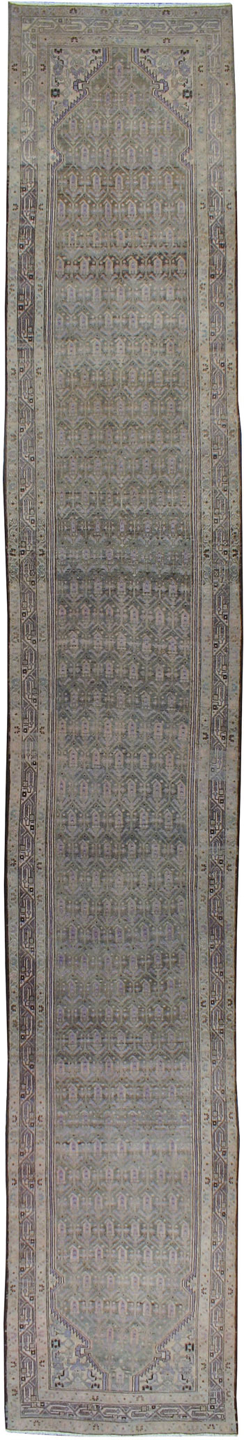 Vintage Persian Malayer Runner, No.24263 - Galerie Shabab