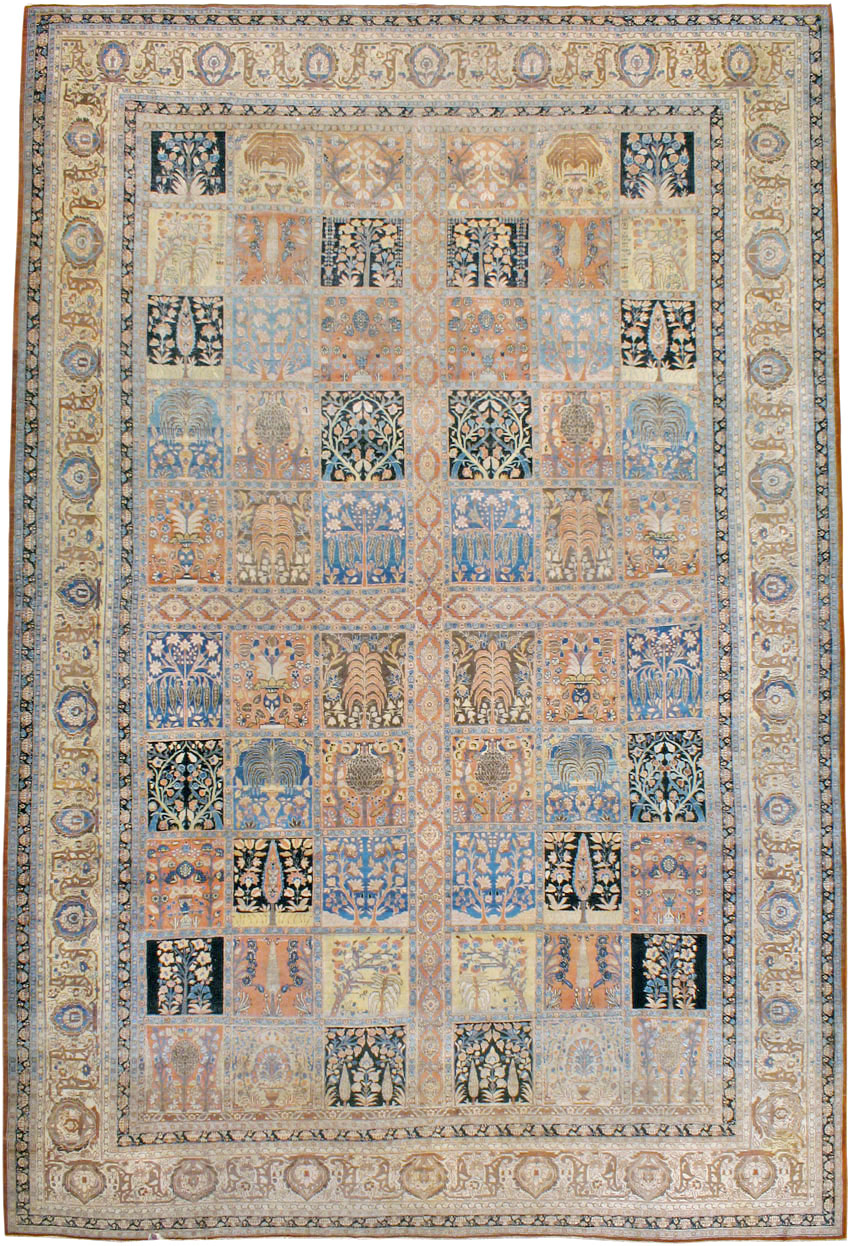 Antique Persian Tabriz Hagi Jalili Carpet, No.24283 - Galerie Shabab