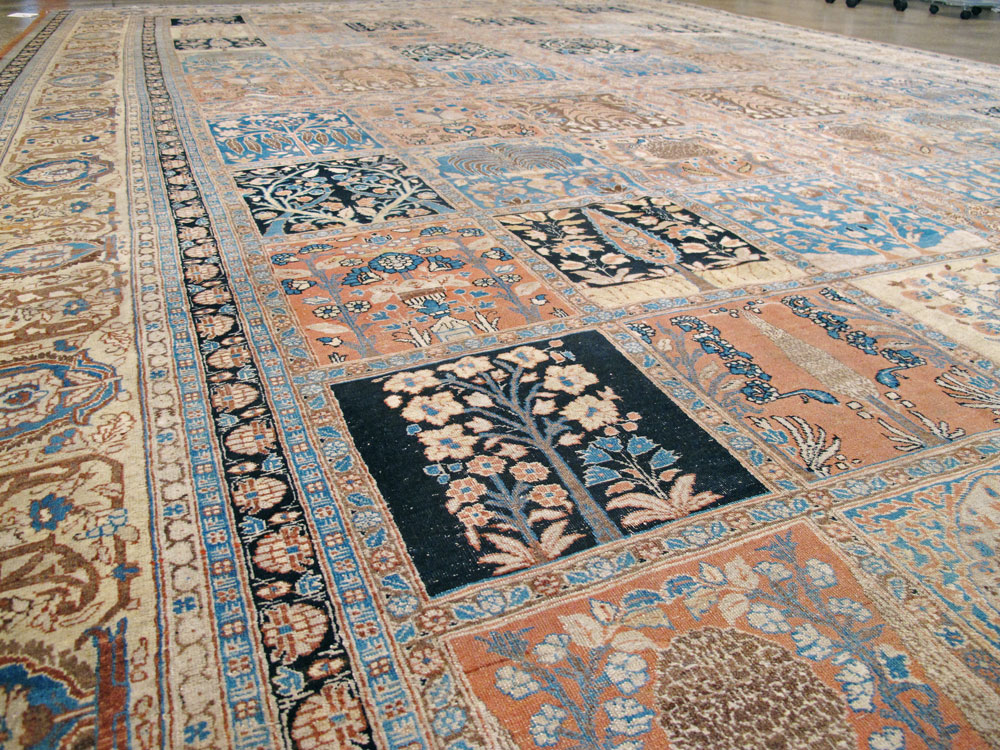 Antique Persian Tabriz Hagi Jalili Carpet, No.24283 - Galerie Shabab