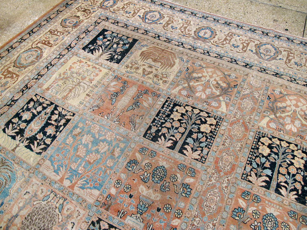 Antique Persian Tabriz Hagi Jalili Carpet, No.24283 - Galerie Shabab