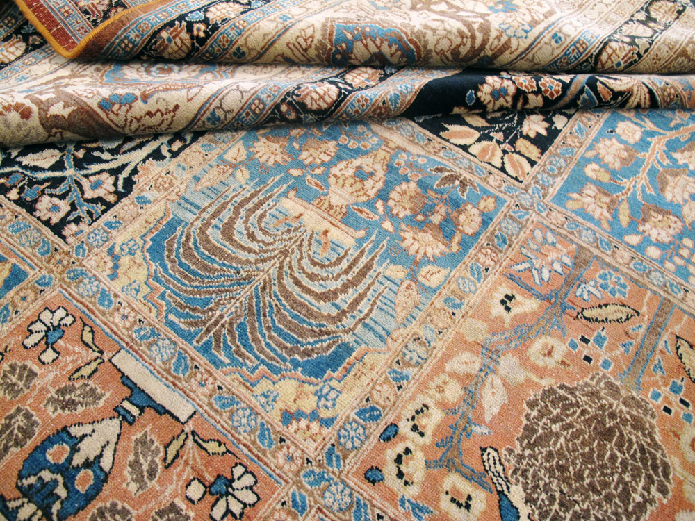 Antique Persian Tabriz Hagi Jalili Carpet, No.24283 - Galerie Shabab