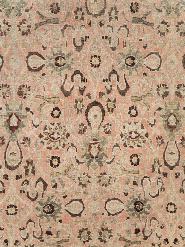 Antique Persian Tabriz Room Size Carpet, No.24290 - Galerie Shabab