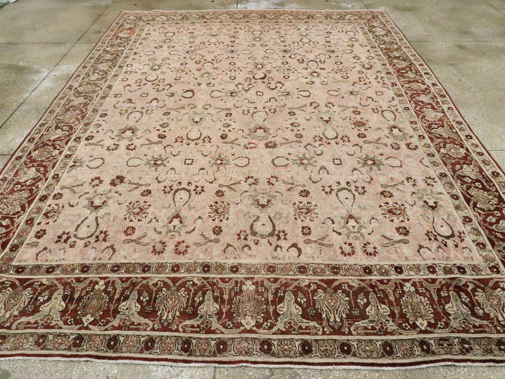 Antique Persian Tabriz Room Size Carpet, No.24290 - Galerie Shabab