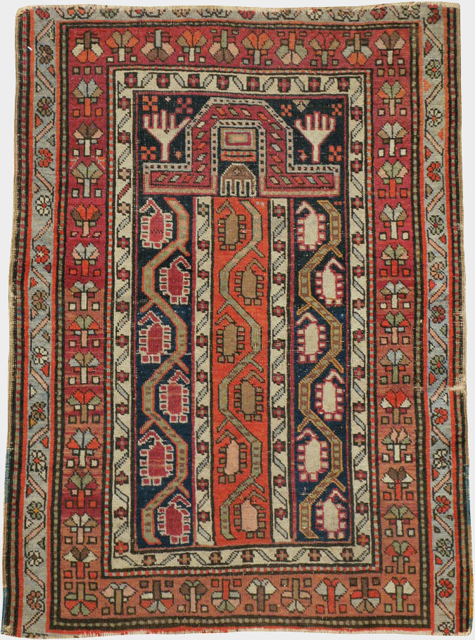 Antique Caucasian Karabagh Rug, No.24304 - Galerie Shabab