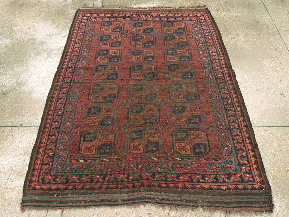 Antique Afghan Ersari Turkoman Rug, No.24306 - Galerie Shabab