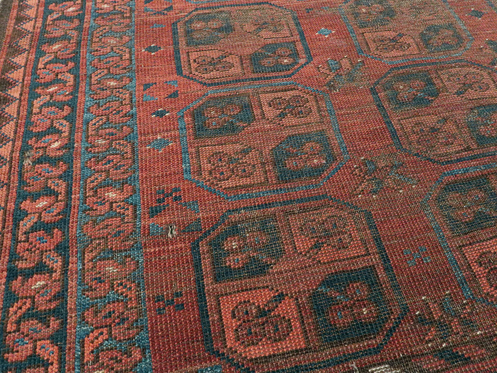 Antique Afghan Ersari Turkoman Rug, No.24306 - Galerie Shabab