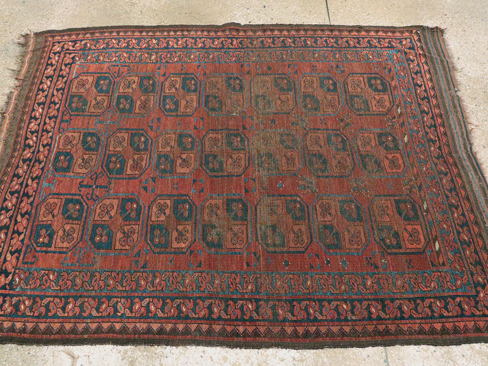 Antique Afghan Ersari Turkoman Rug, No.24306 - Galerie Shabab