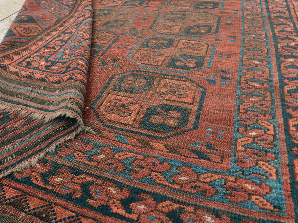 Antique Afghan Ersari Turkoman Rug, No.24306 - Galerie Shabab