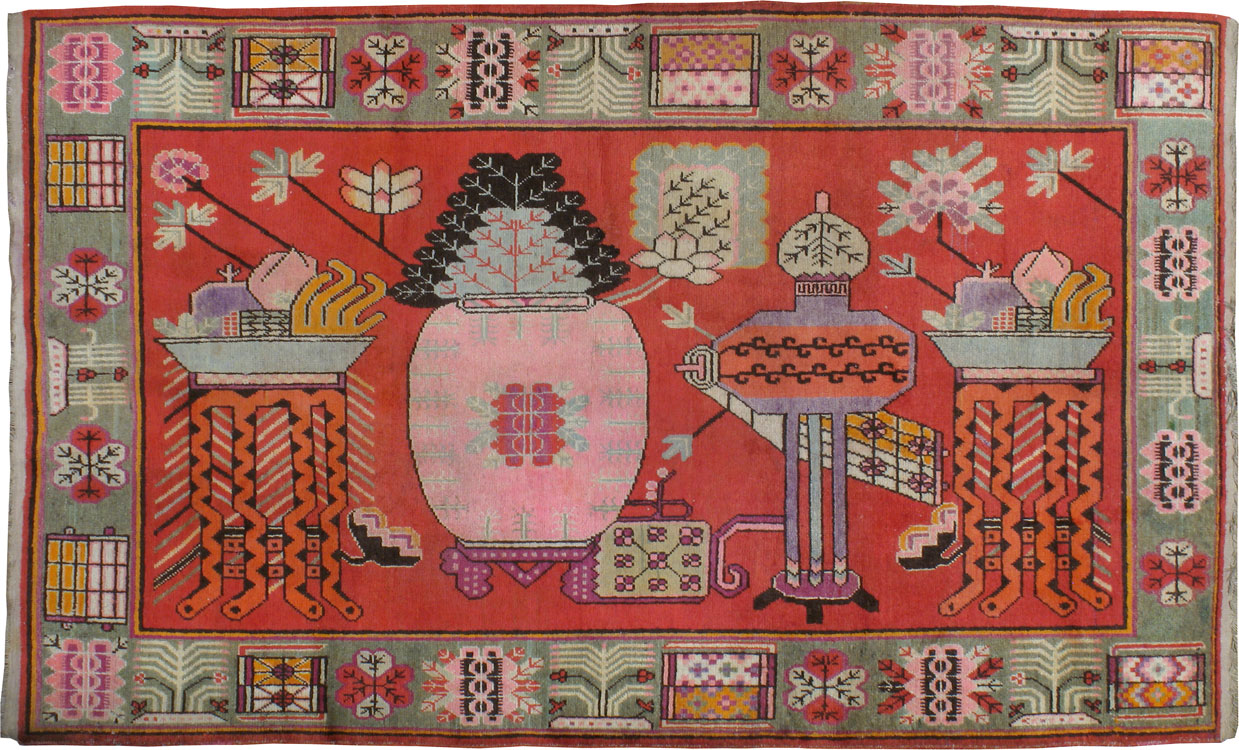 Antique Khotan Rug, No.24312 - Galerie Shabab
