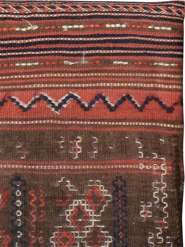 Antique Persian Flat-weave Cushion, No.24318 - Galerie Shabab