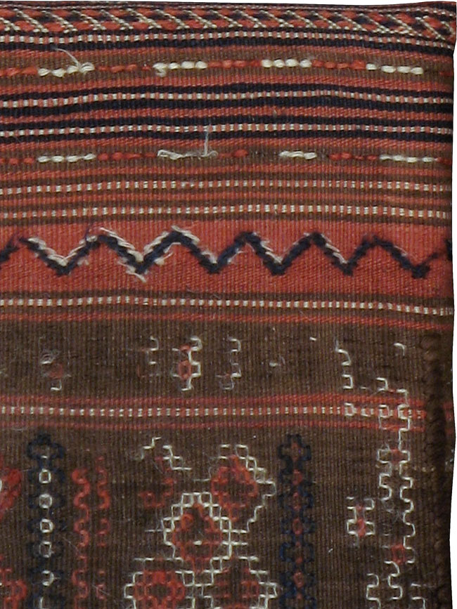 Antique Persian Flat-weave Cushion, No.24318 - Galerie Shabab