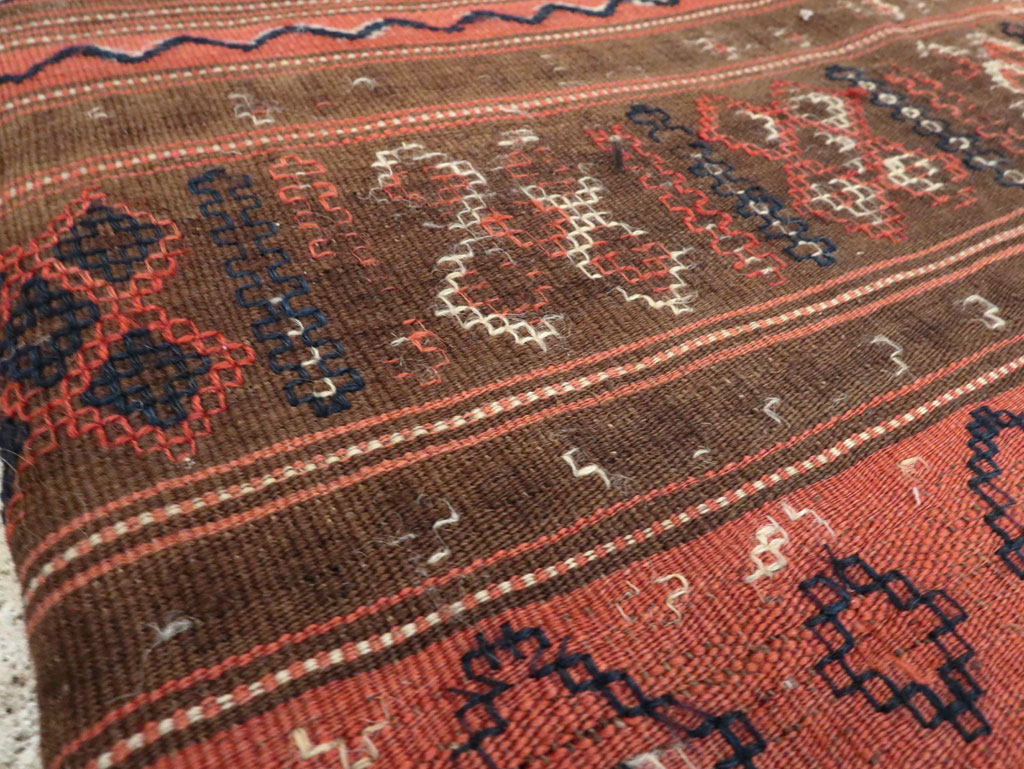 Antique Persian Flat-weave Cushion, No.24318 - Galerie Shabab
