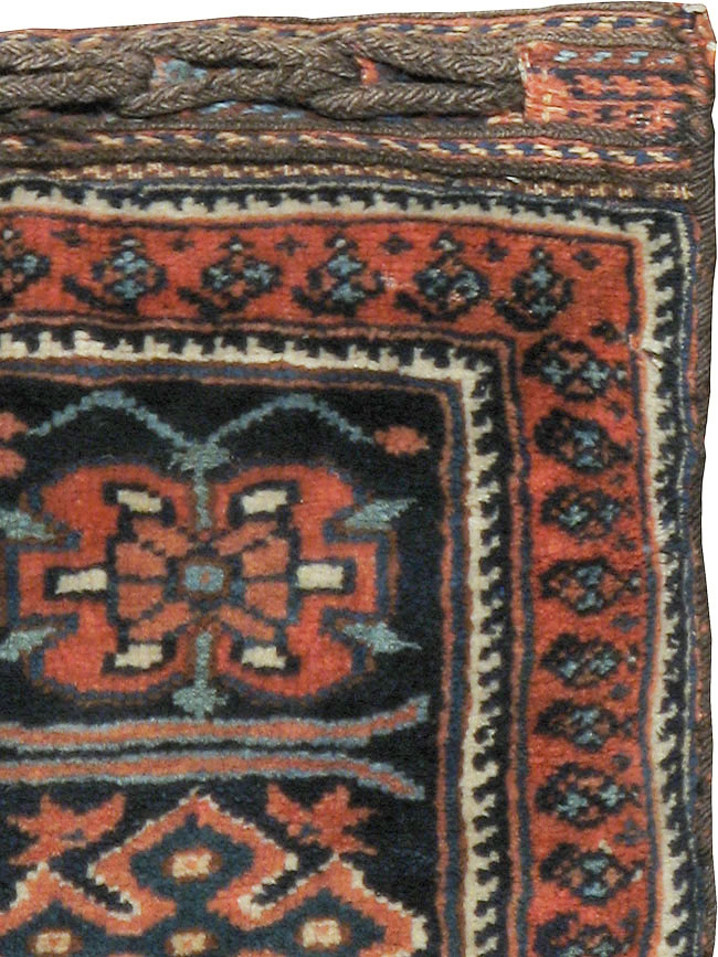 Antique Persian Afshar Bag Face Pillow, No.24319 - Galerie Shabab