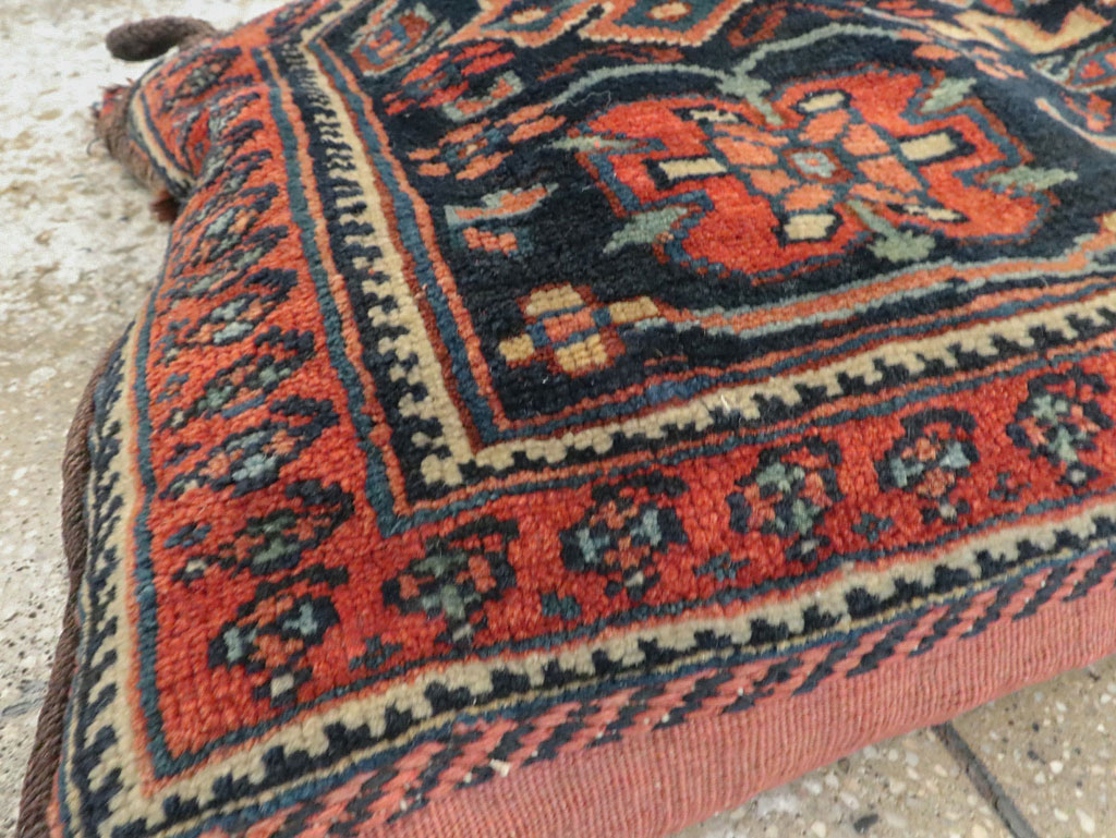 Antique Persian Afshar Bag Face Pillow, No.24319 - Galerie Shabab