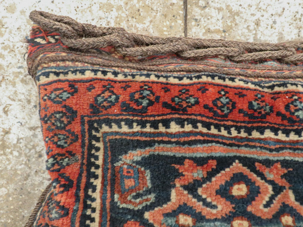 Antique Persian Afshar Bag Face Pillow, No.24319 - Galerie Shabab
