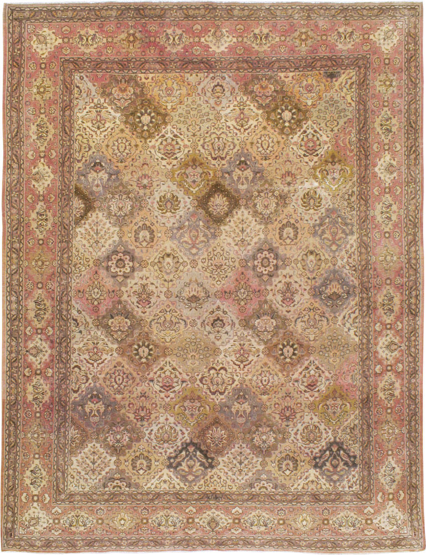 Vintage Persian Tabriz Carpet, No.24321 - Galerie Shabab