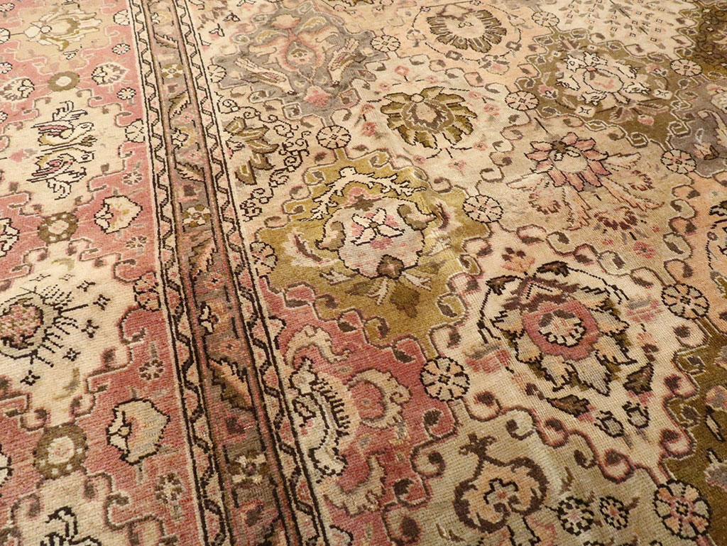 Vintage Persian Tabriz Carpet, No.24321 - Galerie Shabab