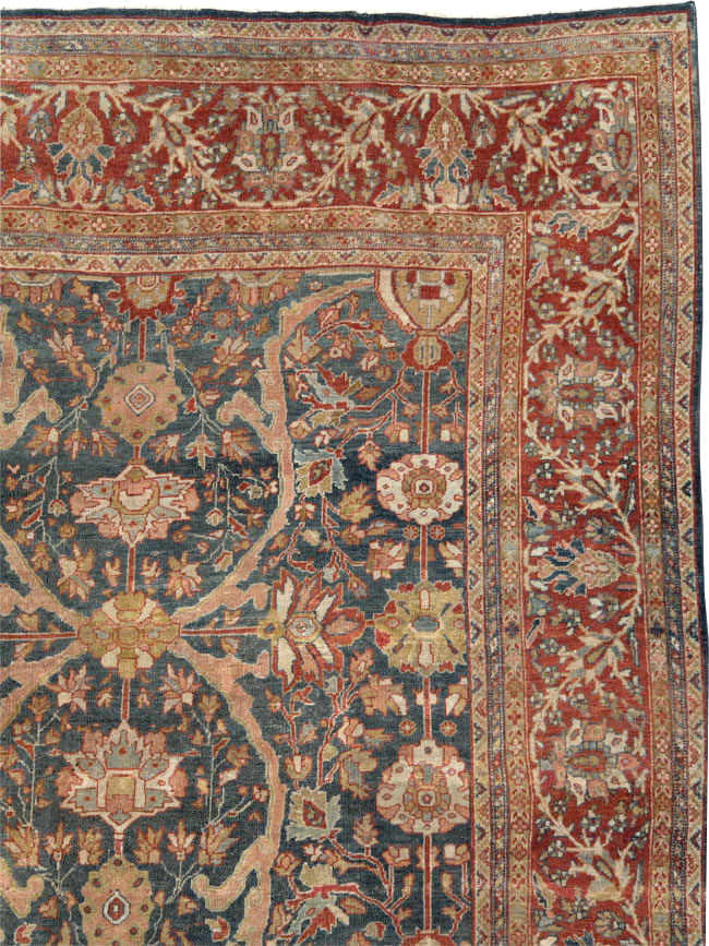 Antique Sarouk Fereghan Persian Room Size Carpet, No.24324 - Galerie Shabab