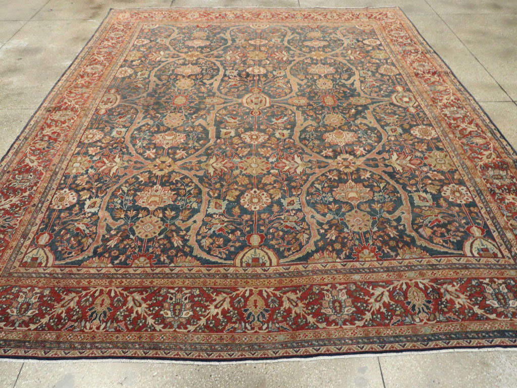 Antique Sarouk Fereghan Persian Room Size Carpet, No.24324 - Galerie Shabab