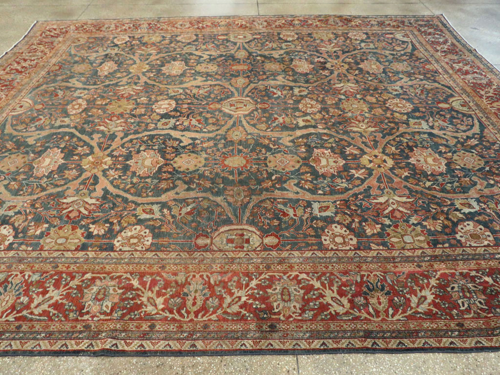 Antique Sarouk Fereghan Persian Room Size Carpet, No.24324 - Galerie Shabab