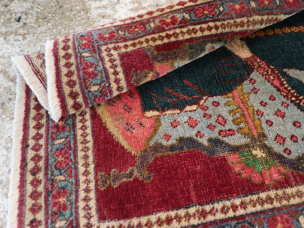 Antique Persian Tabriz Pictorial Rug (Pair: 1 of 2), No.24328 - Galerie Shabab