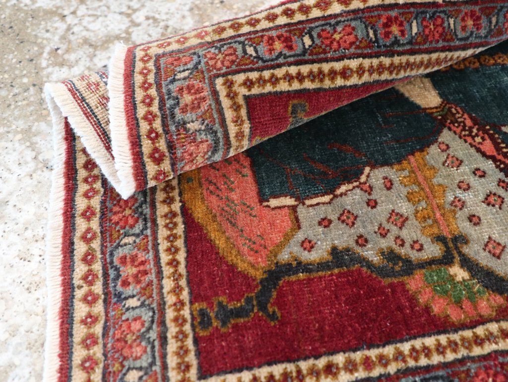 Antique Persian Tabriz Pictorial Rug (Pair: 2 of 2), No.24329 - Galerie Shabab