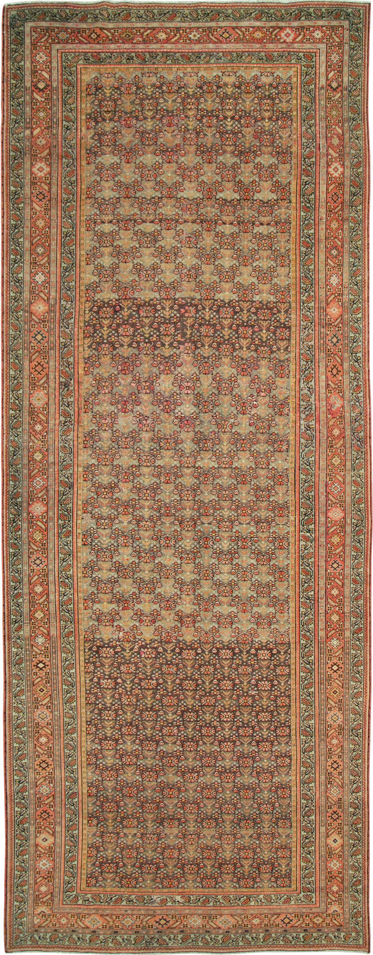 Antique Persian Malayer Wide Runner, No.24334 - Galerie Shabab