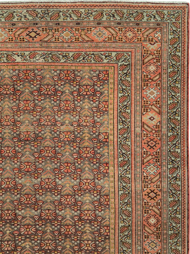 Antique Persian Malayer Wide Runner, No.24334 - Galerie Shabab