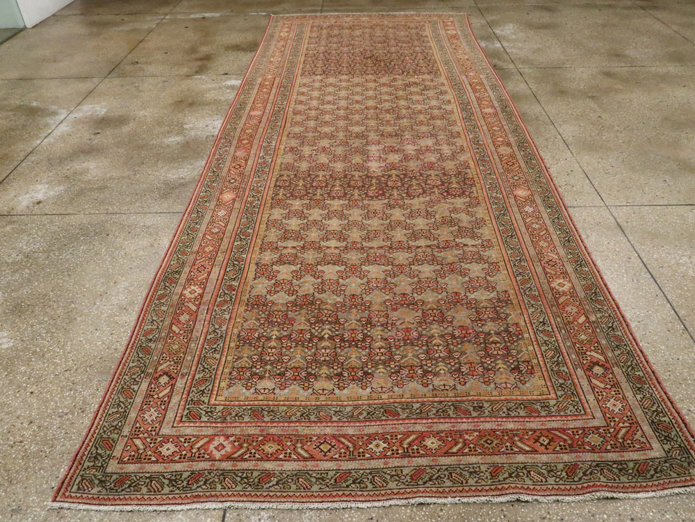 Antique Persian Malayer Wide Runner, No.24334 - Galerie Shabab