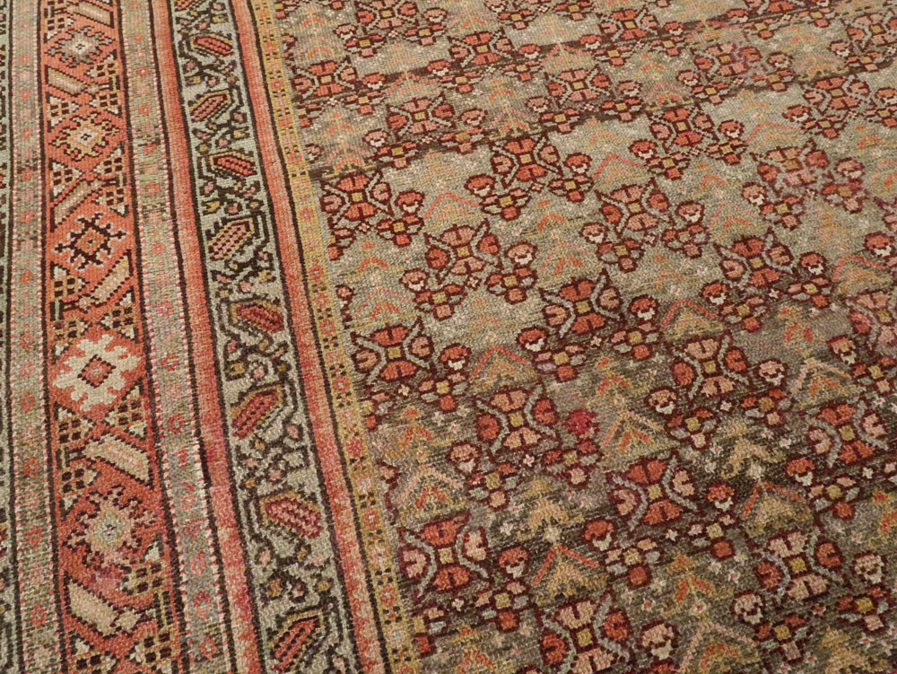 Antique Persian Malayer Wide Runner, No.24334 - Galerie Shabab