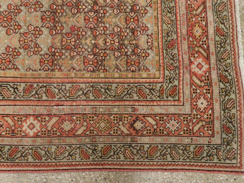 Antique Persian Malayer Wide Runner, No.24334 - Galerie Shabab