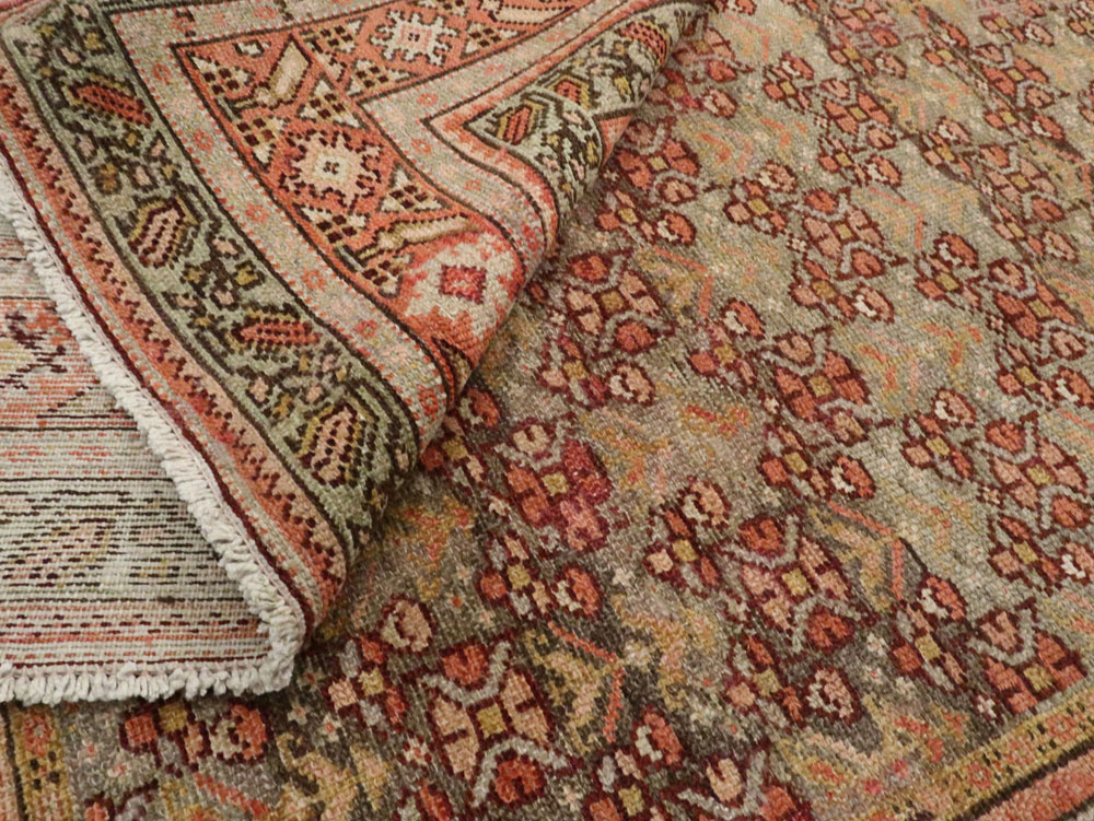 Antique Persian Malayer Wide Runner, No.24334 - Galerie Shabab