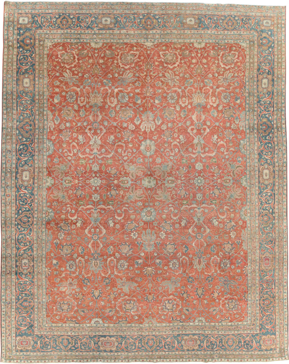 Antique Persian Tabriz Carpet, No.24335 - Galerie Shabab