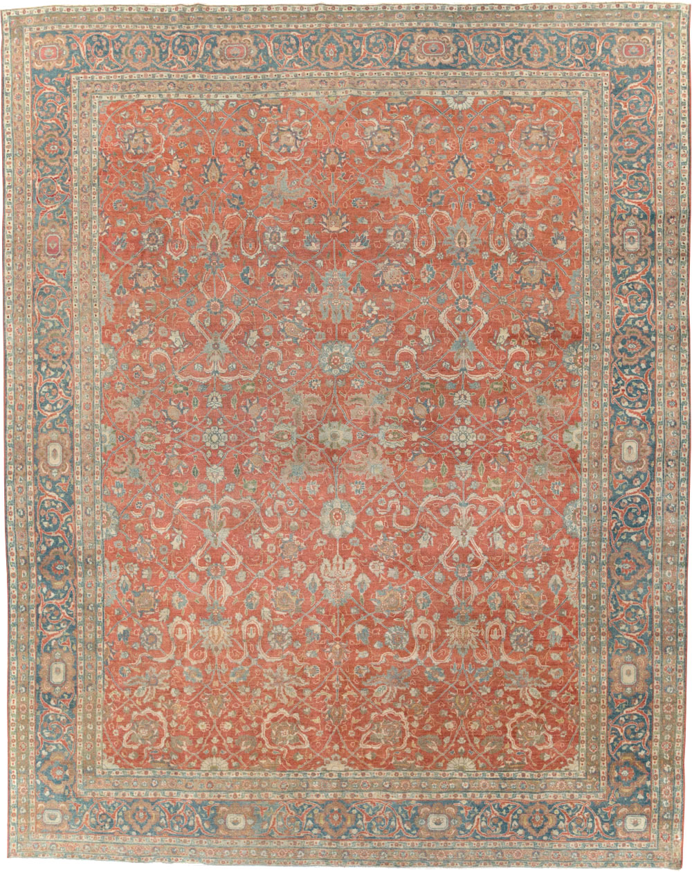 Antique Persian Tabriz Carpet, No.24335 - Galerie Shabab