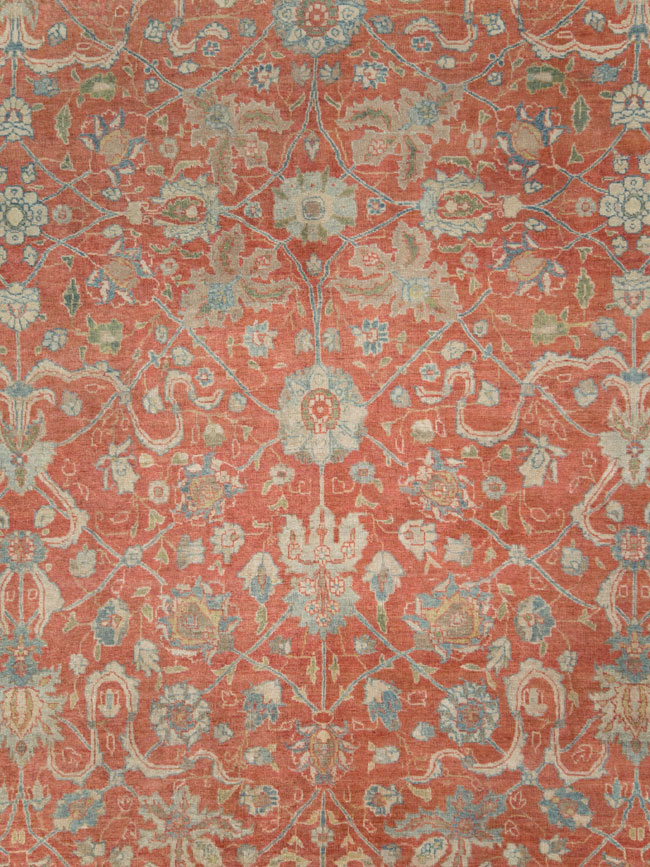 Antique Persian Tabriz Carpet, No.24335 - Galerie Shabab