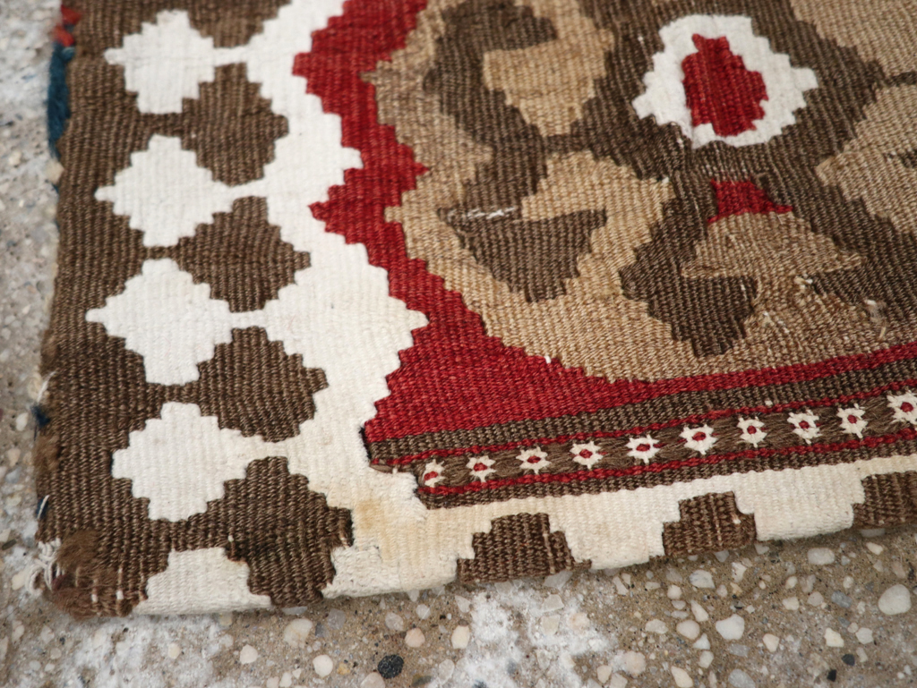 Vintage Persian Flatweave Kilim Bag, No.24349 - Galerie Shabab