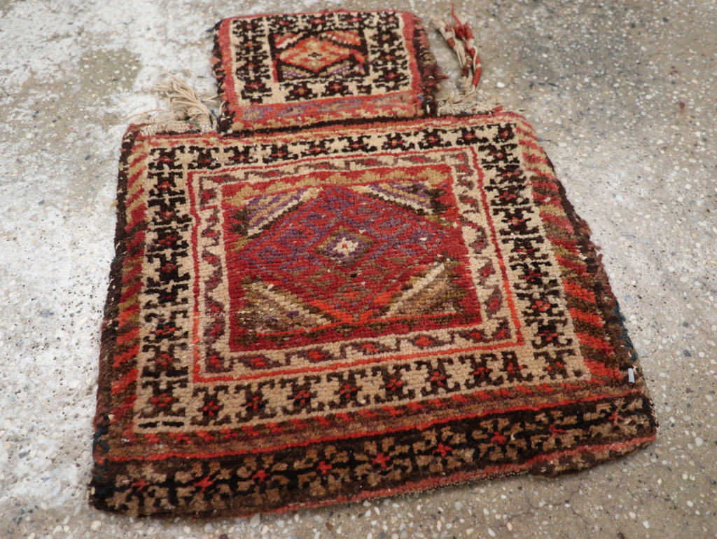 Vintage Persian Kurdish Salt Bag (Namakdan), No.24352 - Galerie Shabab