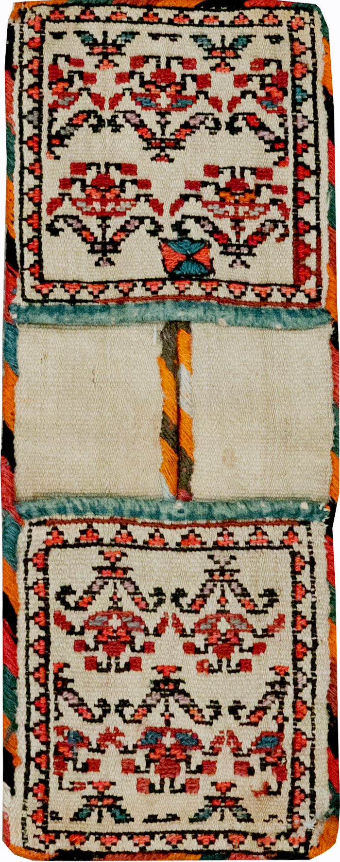 Vintage Persian Kilim Saddlebag (Khorjin), No.24358 - Galerie Shabab